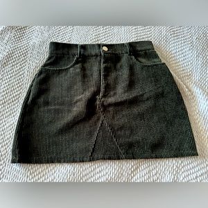 SHEIN Green Corduroy Skirt